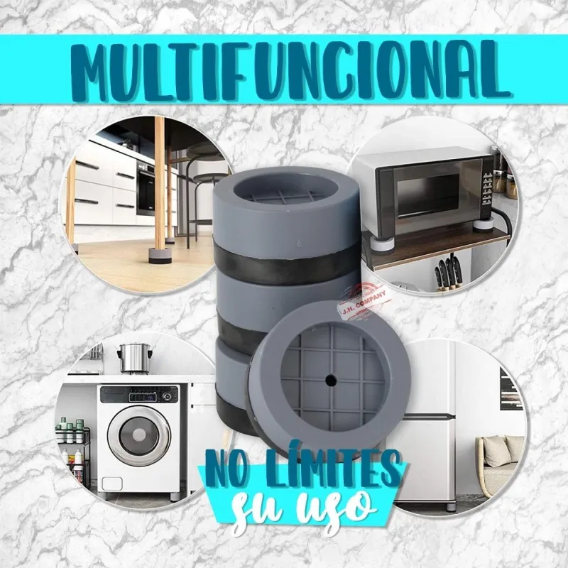 Set 8 x Picioruse antivibratie pentru masina de spalat