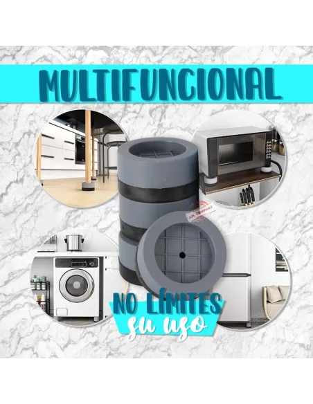 Set 8 x Picioruse antivibratie pentru masina de spalat