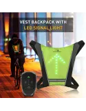Vesta reflectorizanta cu semnalizare led pentru biciclisti