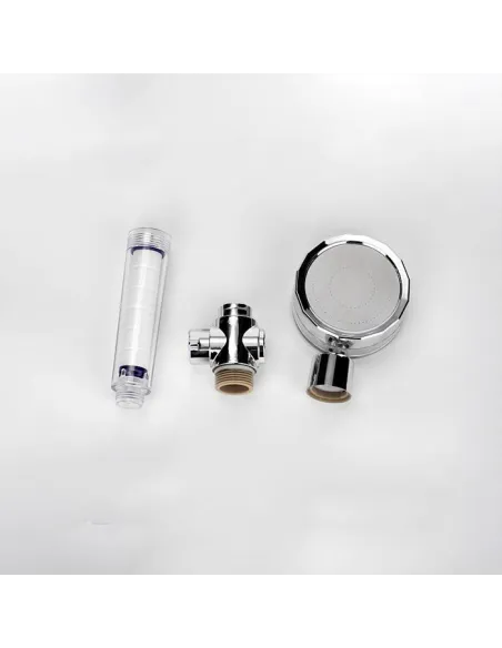 Cap de dus turbo pro, cu elice pentru presiune apa, buton on/off