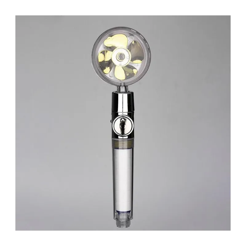 Cap de dus turbo pro, cu elice pentru presiune apa, buton on/off