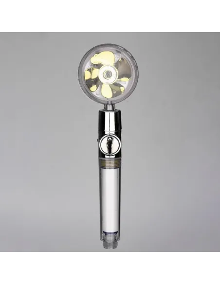 Cap de dus turbo pro, cu elice pentru presiune apa, buton on/off