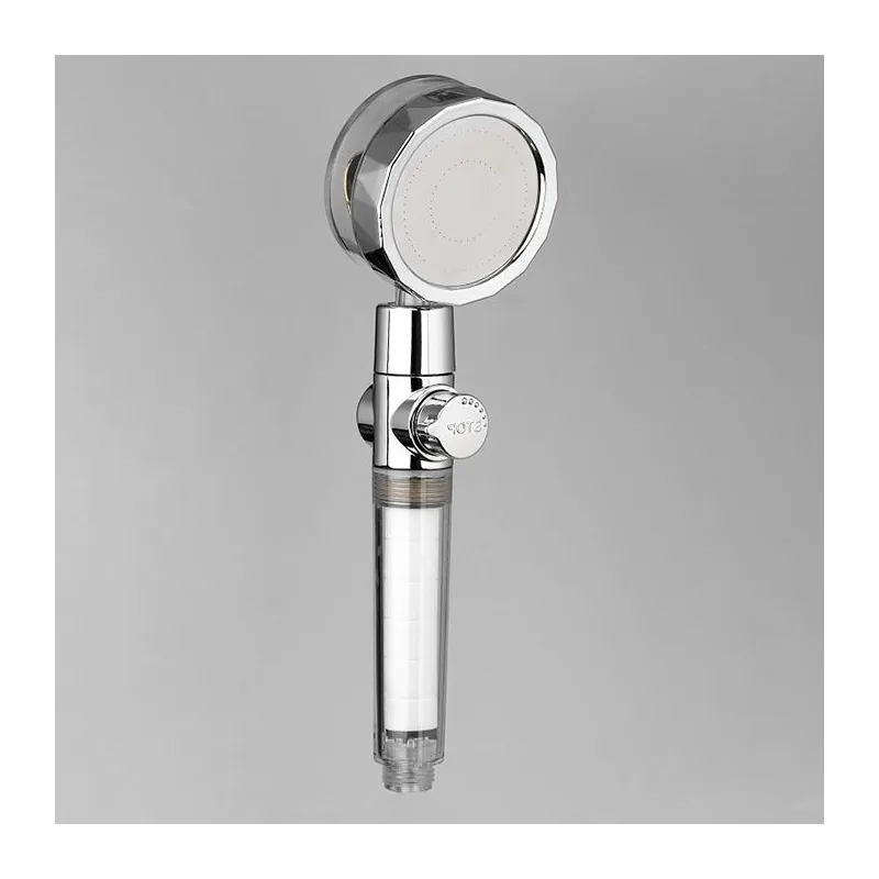 Cap de dus turbo pro, cu elice pentru presiune apa, buton on/off