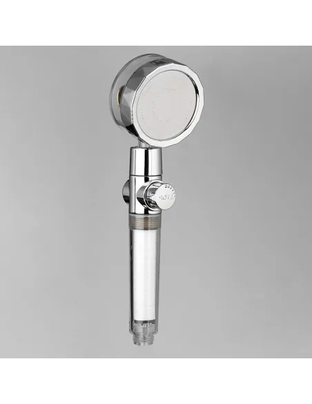 Cap de dus turbo pro, cu elice pentru presiune apa, buton on/off