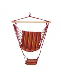 Hamac suspendat multistripes cu suport de picioare, 100x58cm