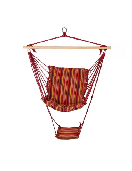 Hamac suspendat multistripes cu suport de picioare, 100x58cm