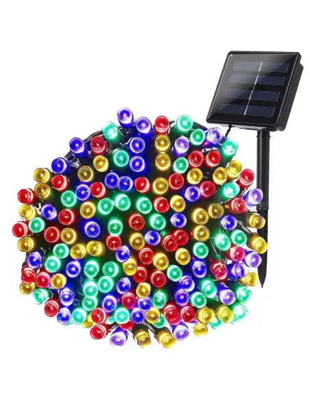 Set 2 x Instalatie LED pentru exterior cu incarcare solara, multicolor