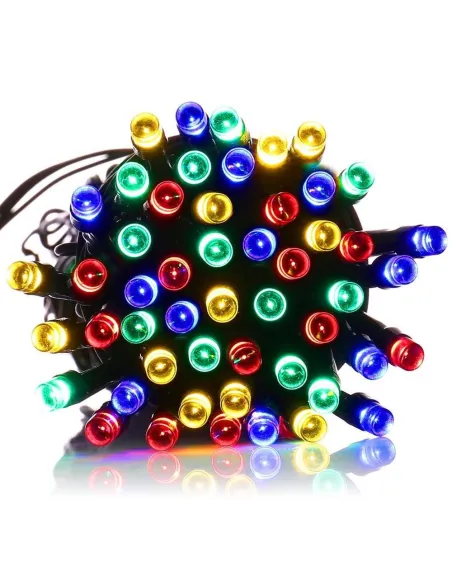 Set 2 x Instalatie LED pentru exterior cu incarcare solara, multicolor