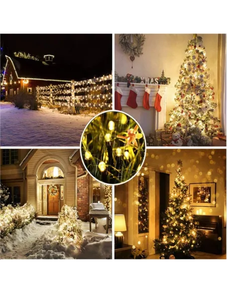 Set 2 x Instalatie LED pentru exterior cu incarcare solara