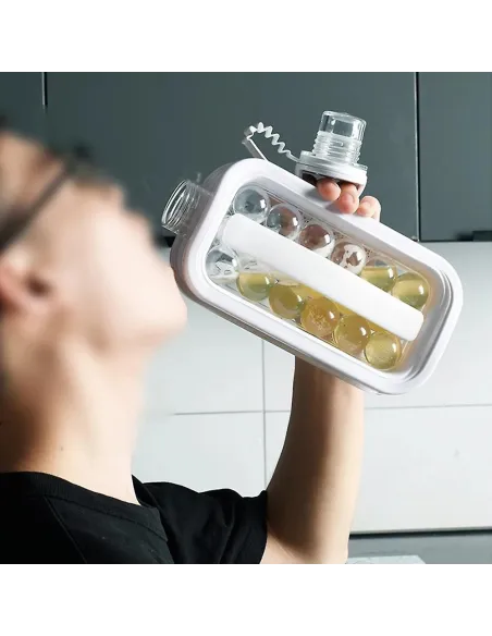 Sticla 2 in 1 portabila pentru gheata si bauturi