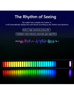 LED Bar RGB cu lumini ambientale si activare sonora 2