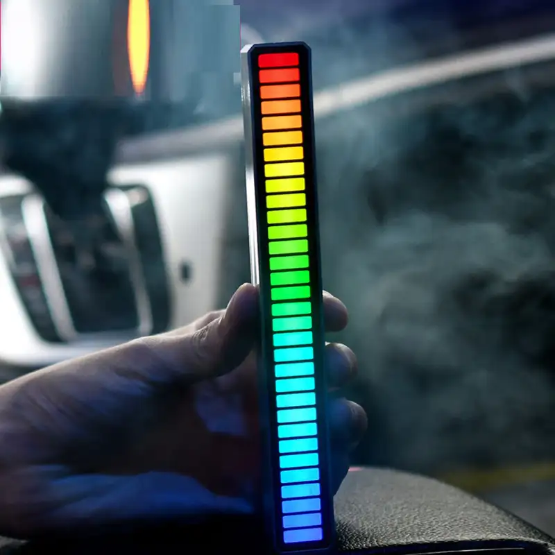 LED Bar RGB cu lumini ambientale si activare sonora