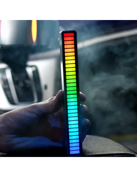 LED Bar RGB cu lumini ambientale si activare sonora