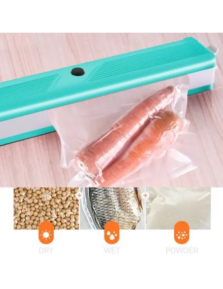 Aparat pentru sigilat si vidat pungi alimente, 2 moduri functionare