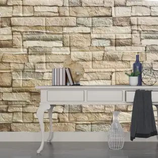 Tapet 3D caramizi retro, auto-adeziv pentru interior, 70 x 77 cm 2