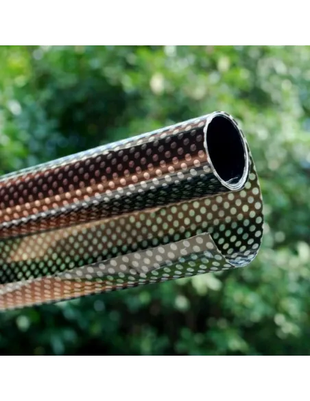 Autocolant perforat geamuri, Negru, 45 x 300 cm