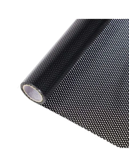 Autocolant perforat geamuri, Negru, 45 x 300 cm