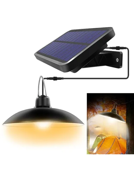 Lampa solara 16 LED-uri cu abajur