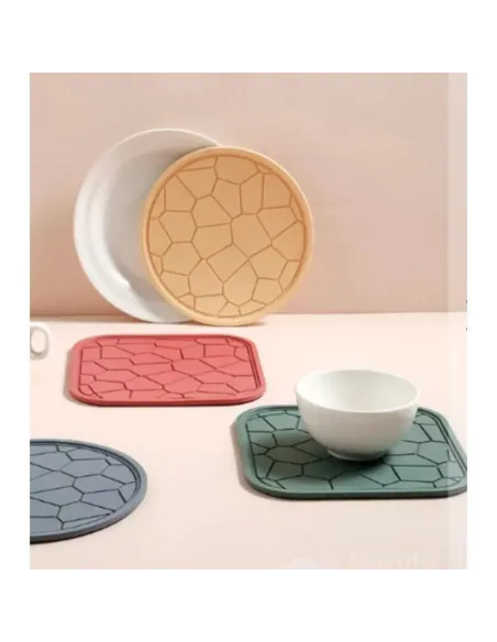 Set 2 x Suport termorezistent multifunctional, rezistent la apă, din silicon