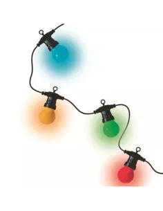 Ghirlanda decorativa, 10m cu 10 globuri LED colorate, lumina statica, interior/exterior 2