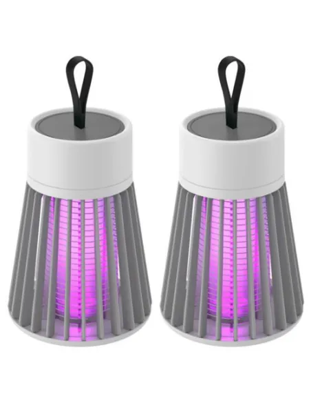 Set 2 x Lampa LED electrica antiinsecte, Mosquito Electric Shock