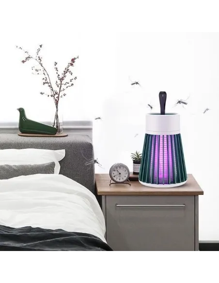 Set 2 x Lampa LED electrica antiinsecte, Mosquito Electric Shock