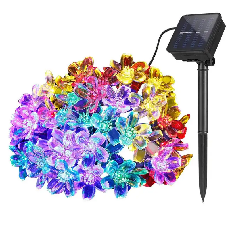 Instalatie solara 50 led, model floricele, Ip 44