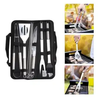 Set 9 ustensile gratar + 2 frigarui reutilizabile 2