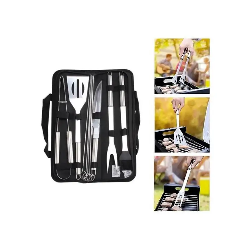 Set 9 ustensile gratar + 2 frigarui reutilizabile