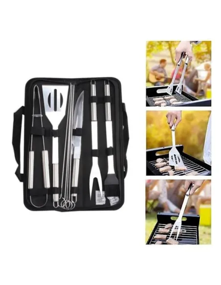 Set 9 ustensile gratar + 2 frigarui reutilizabile