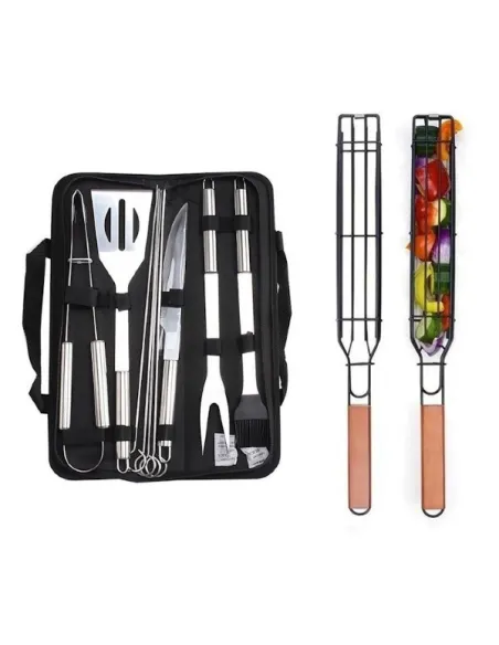 Set 9 ustensile gratar + 2 frigarui reutilizabile