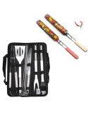 Set 9 ustensile gratar + 2 frigarui reutilizabile