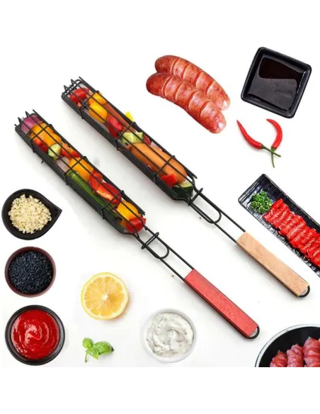 Set 9 ustensile gratar + 2 frigarui reutilizabile