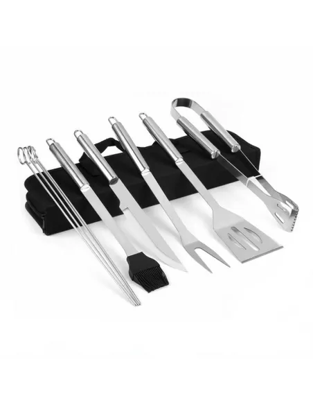 Set 9 ustensile gratar cu geanta pentru depozitare