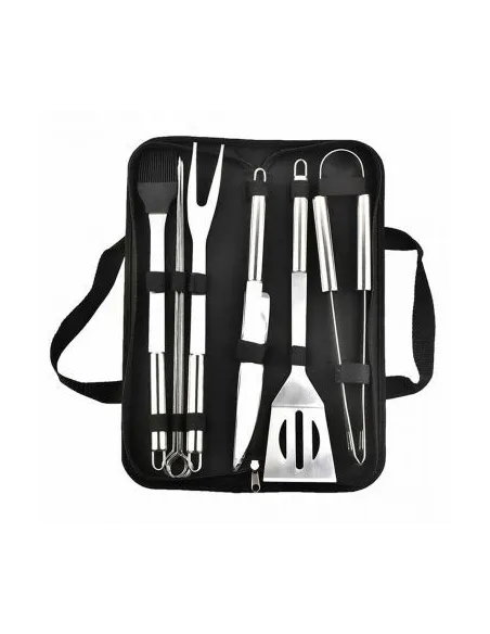 Set 9 ustensile gratar cu geanta pentru depozitare