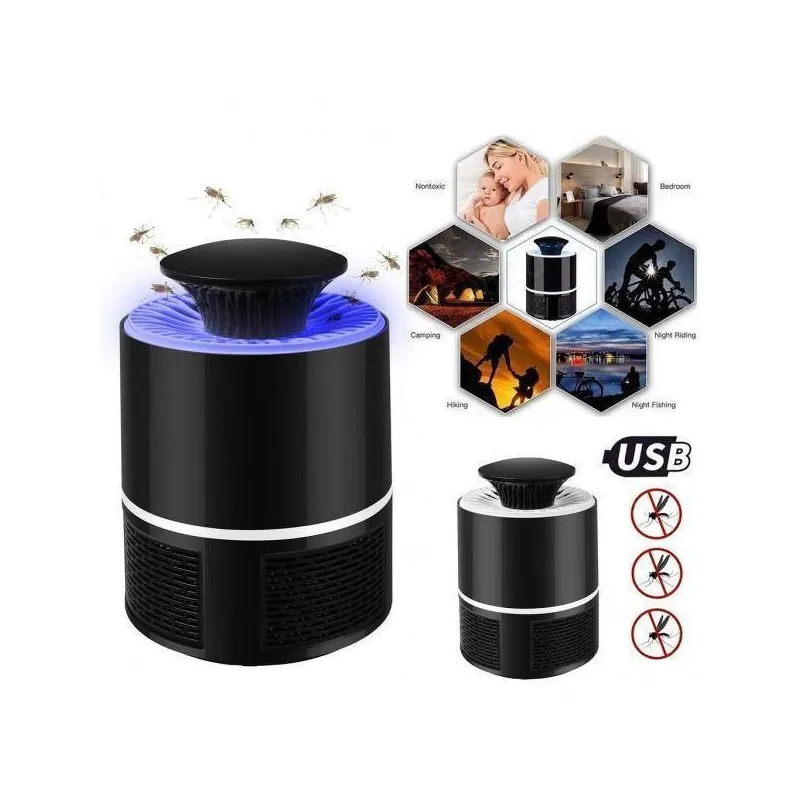 2x Lampa Mosquito Killer antitantari, electric cu usb , UV LED 360