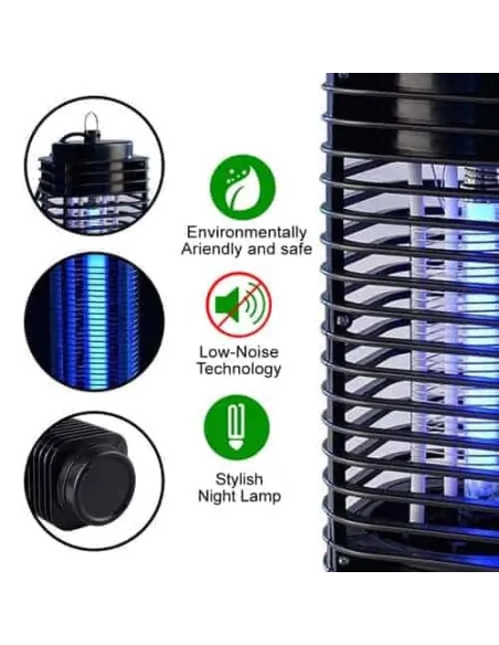2 x Felinar electric UV importiva insectelor , Lampa Mosquito Killer hexagon