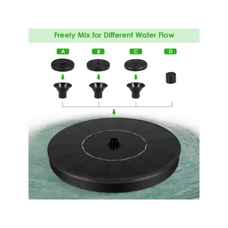 Fantana arteziana solara, 6 duze si acumulator