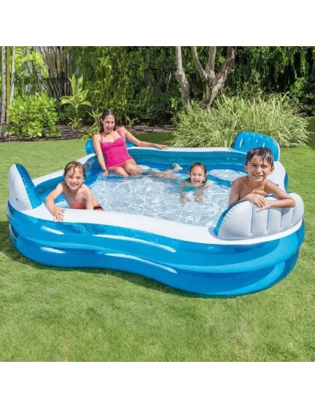 Piscina gonflabila copii - 229 x 66 cm - Albastra