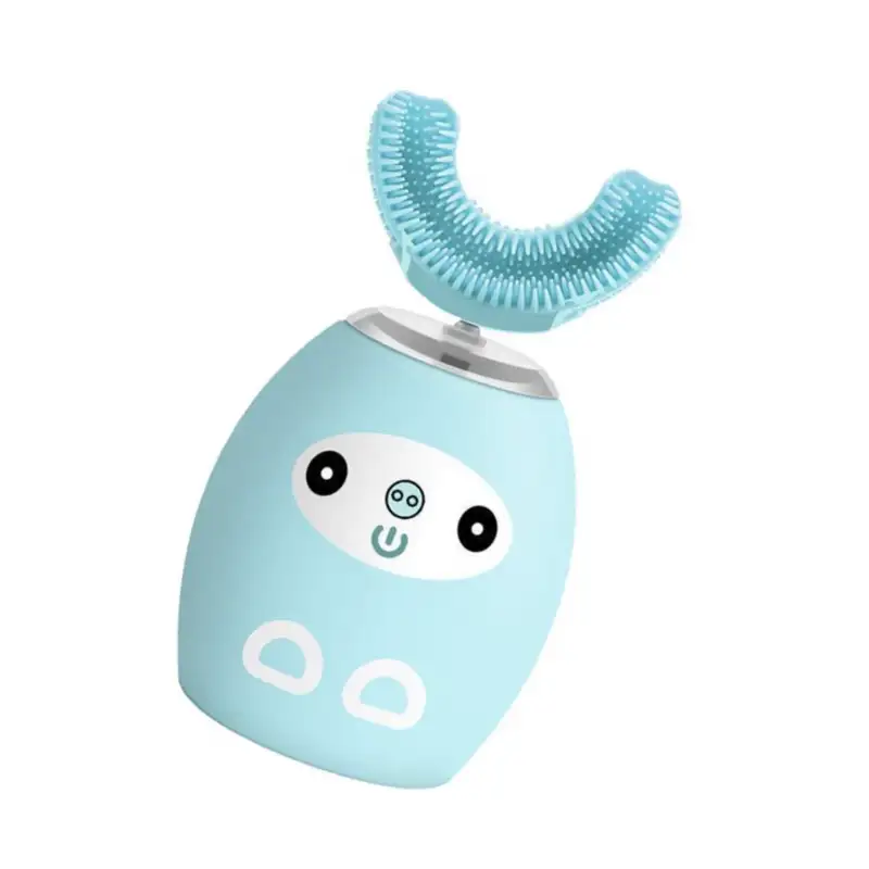 Periuta de dinti electrica pentru copii, forma de U, cu incarcare USB, 4 trepte