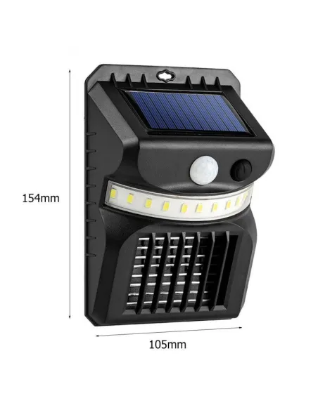 Lampa solara cu senzor de miscare si lampa UV impotriva tantarilor