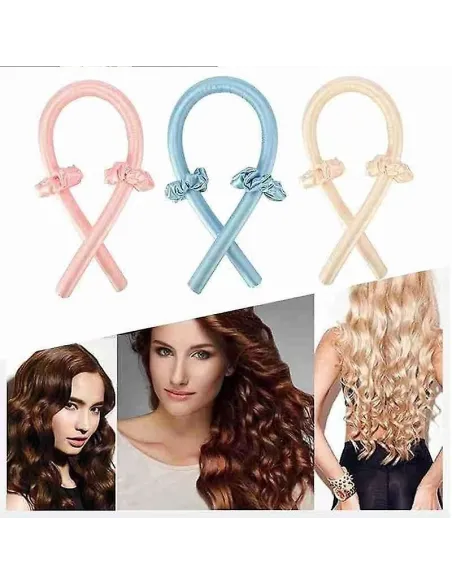 Set 3 x dispozitiv ondulat parul, bucle naturale fara caldura