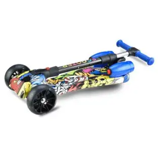 Trotineta cu 3 roți pentru copii cu jet de pulverizare cu LED-uri 2