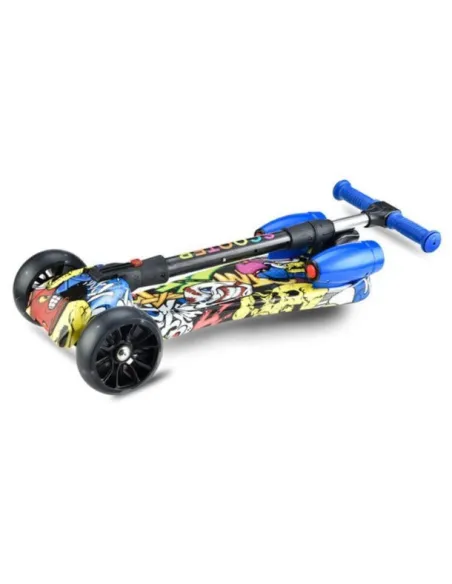 Trotineta cu 3 roți pentru copii cu jet de pulverizare cu LED-uri