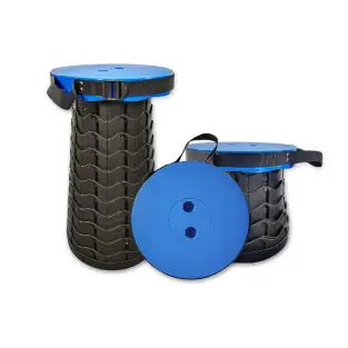 Taburet/Scaun pliabil portabil, retractabil, telescopic, pentru exterior