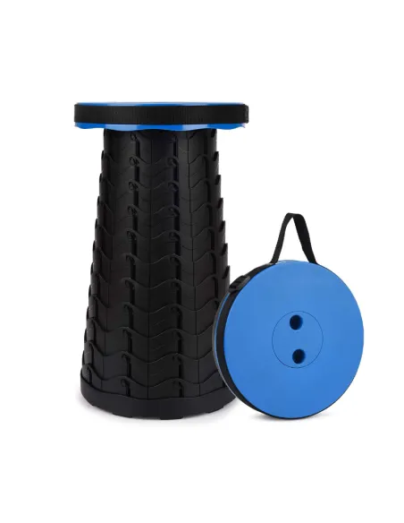 Taburet/Scaun pliabil portabil, retractabil, telescopic, pentru exterior