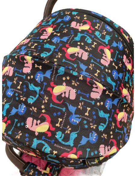 Carucior tip troller cu plasa insecte, 6-36 luni, colorat, RED-S608