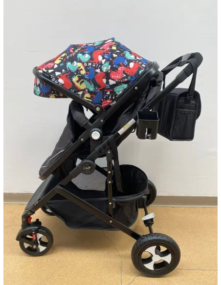 Carucior 2 in 1, 0-36 luni, RED-808, multicolor