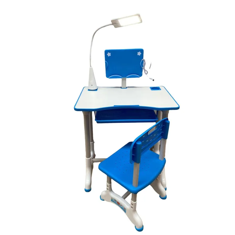 Birou copii cu scaun, tablita si lampa