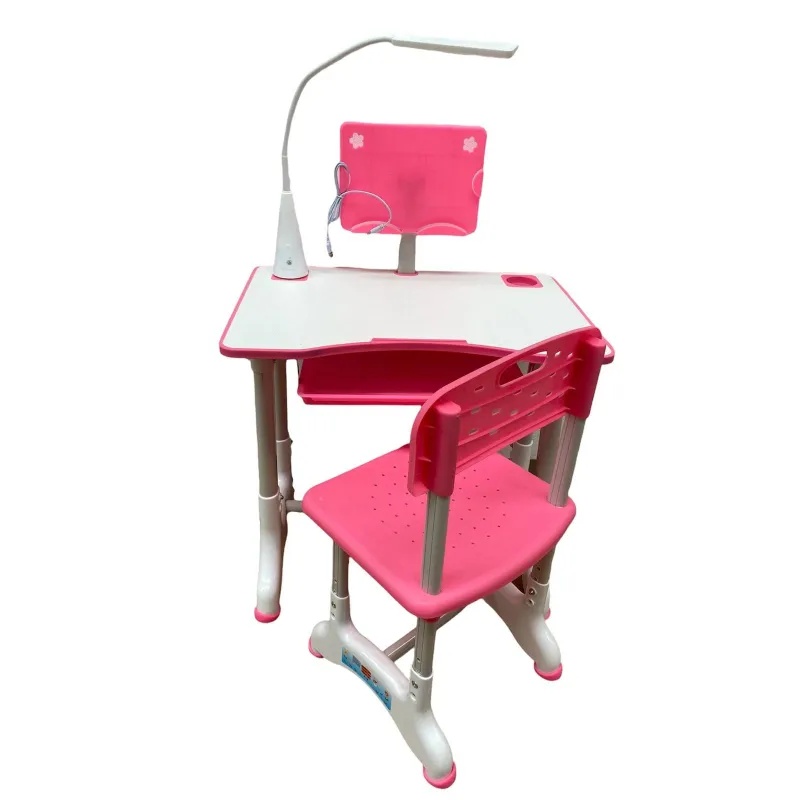 Birou copii cu scaun, tablita si lampa